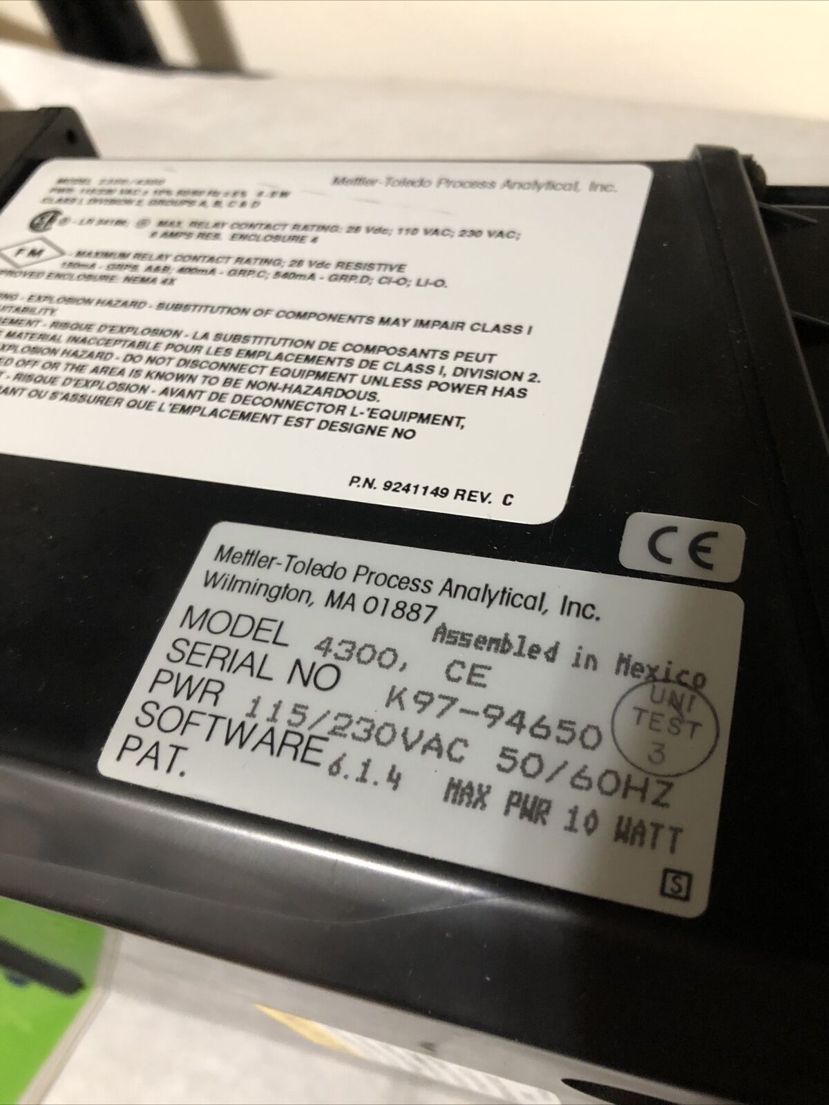 New Mettler Toledo 4300,Model 4300 Transmitter 115/230Vac 314303000,Bf,Fc