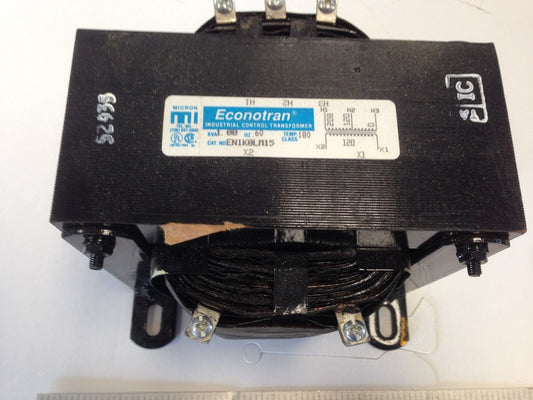 New Mi  Micron Econotran En1k0lm15 Transformer 120/208V 60Hz 1.0Kva,Dg,Dc