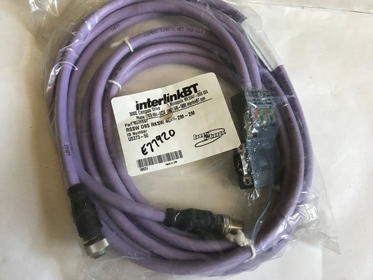Interlink U0373-50,Bt Rssw D9s Rksw457-2M-2M Profibus Busstop Cable,4601U,Su
