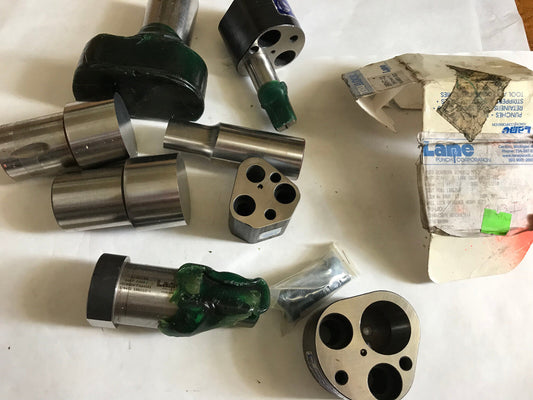 Lot 6 Lane Punches 64Fp,3 Ball Lock Retainers Moeller Mrh32 Mrh20 Brht-13,Ac