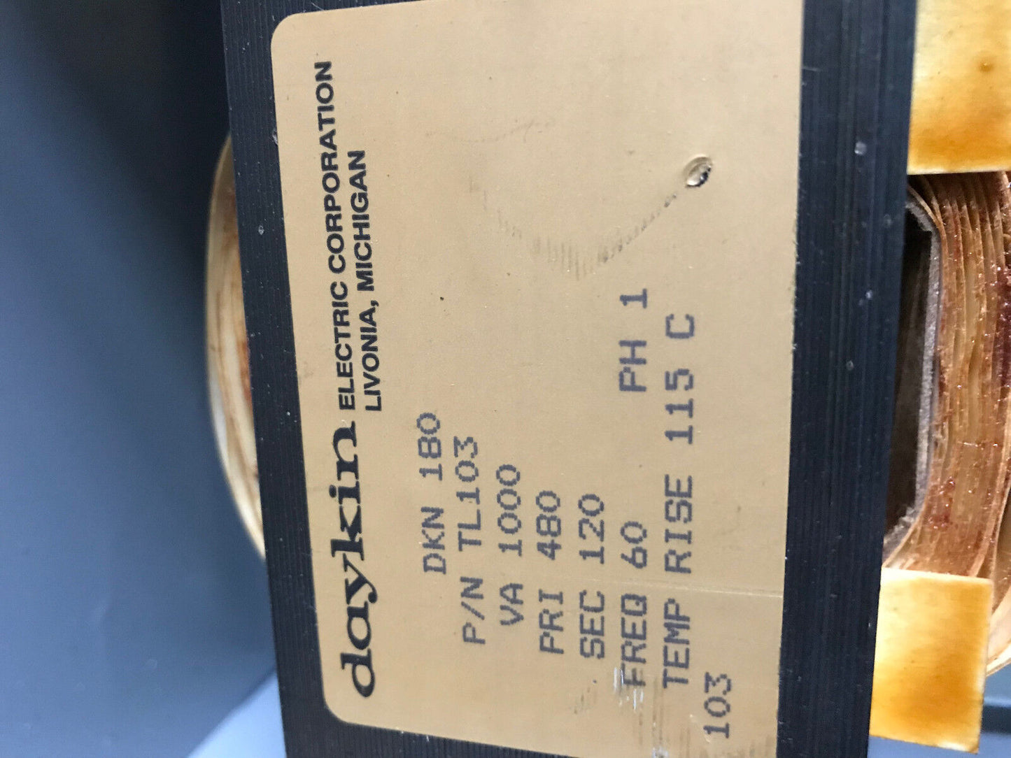 Daykin Dkn 180,Tl103,Gpfs-05A545 Disconnect 480Volts Separate Circuit Dkn180,Ad