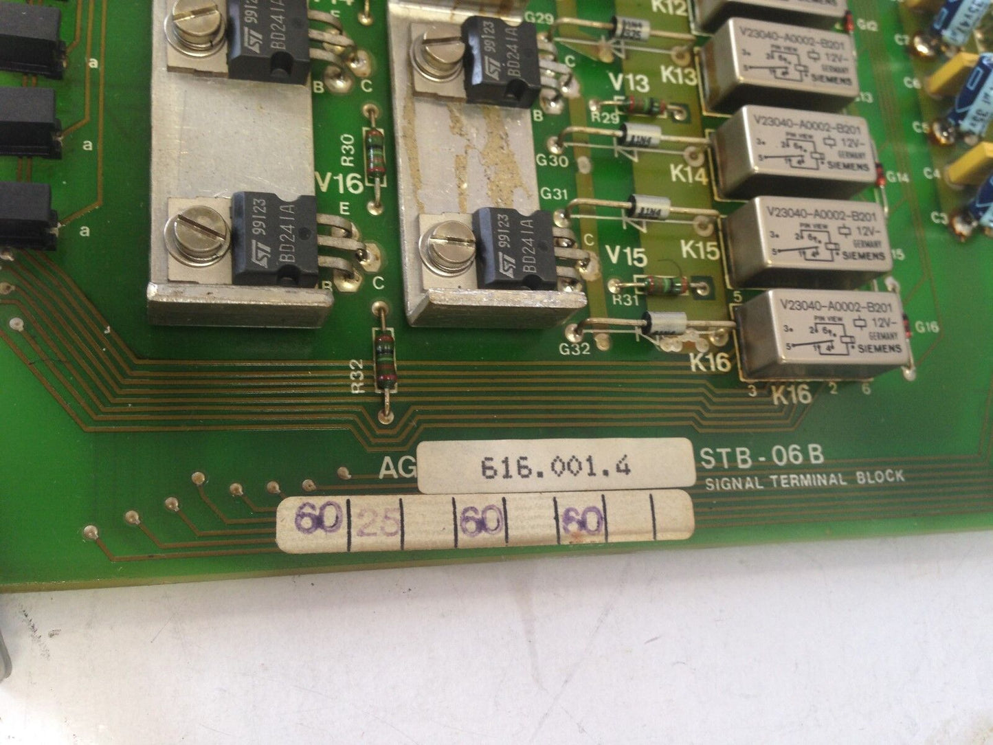 Agie 616.001.4, Stb-06B Signal Terminal Block   Pcb Card Circuit,Bx