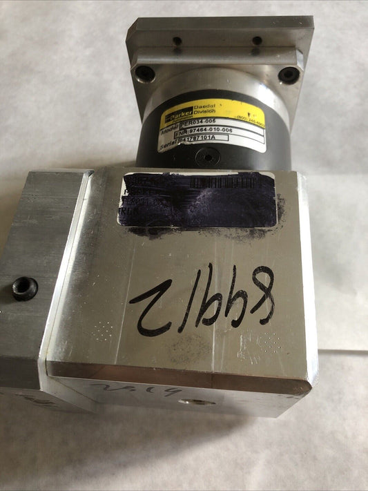 Parker Per034-005 Gear Box 90 Degree ,97464-010-006 (Excellent!!) Gear Motor,Bb