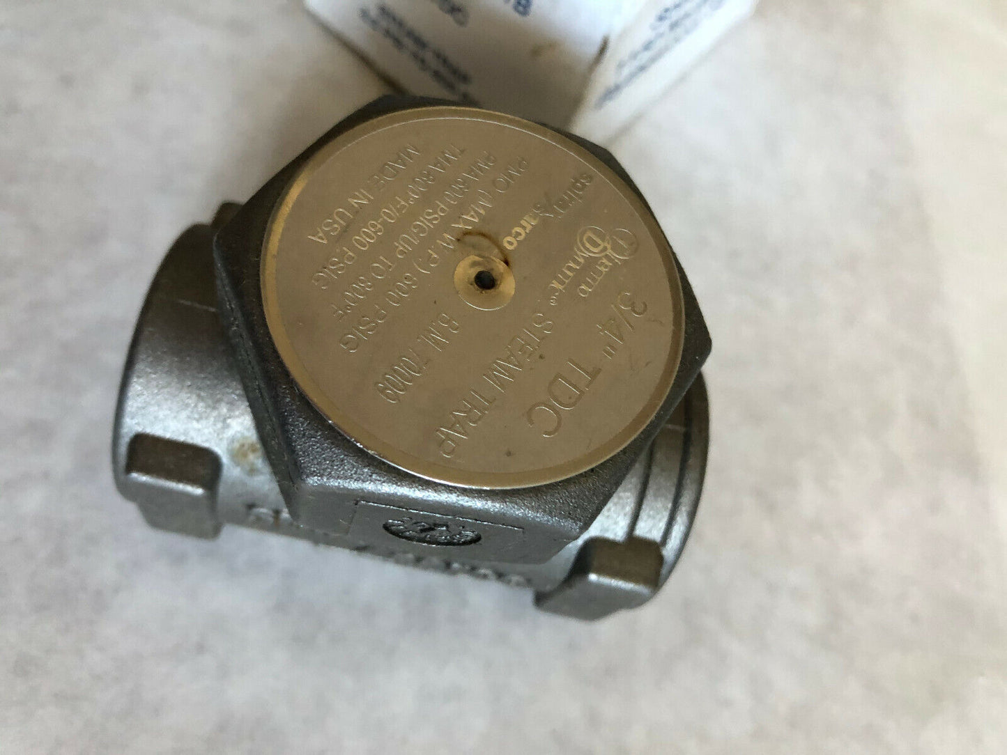 3/4 Npt Spirax Sarco Tdc Thermo-Dynamic Steam Trap,Spirax Sarco B.M. 70009,Fi,Bv
