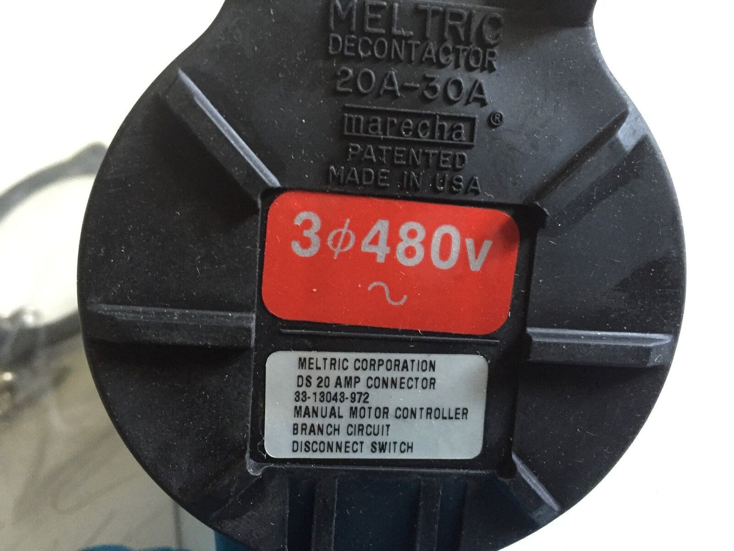 New Meltric 33-13043-972 Marechal Sa Receptacle Ds 20 Amp Connector 480V ,Td