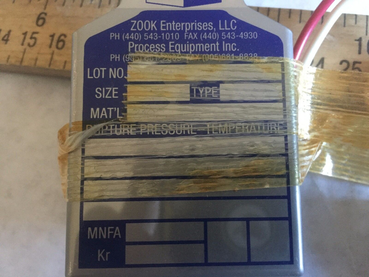 New Zook 050715-9634 Burst Sensor, 1"Npt, Pro Quip B-A, Proquip B-A,Dl