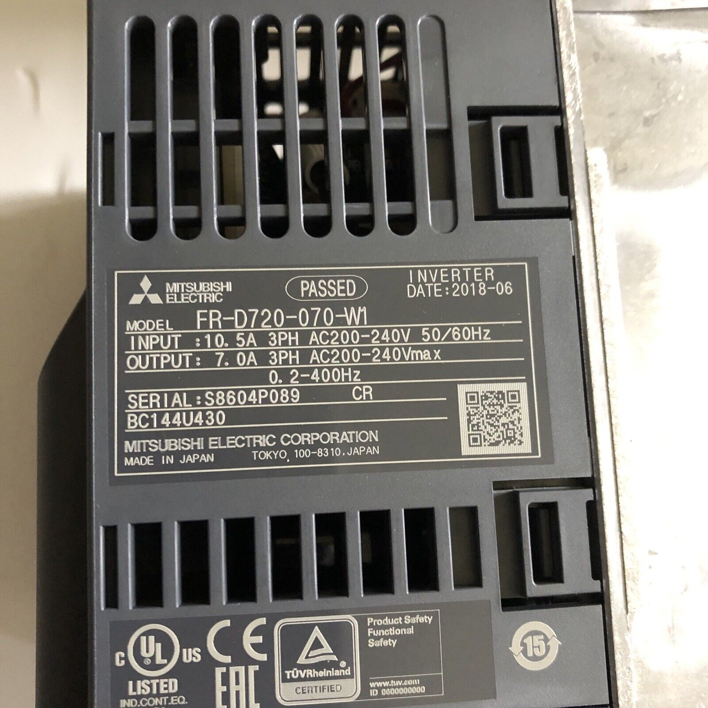 New Mitsubishi Electric Fr-D720-070-W1,Mitsubishi Electric Fr-D720-070-Wi,Ff