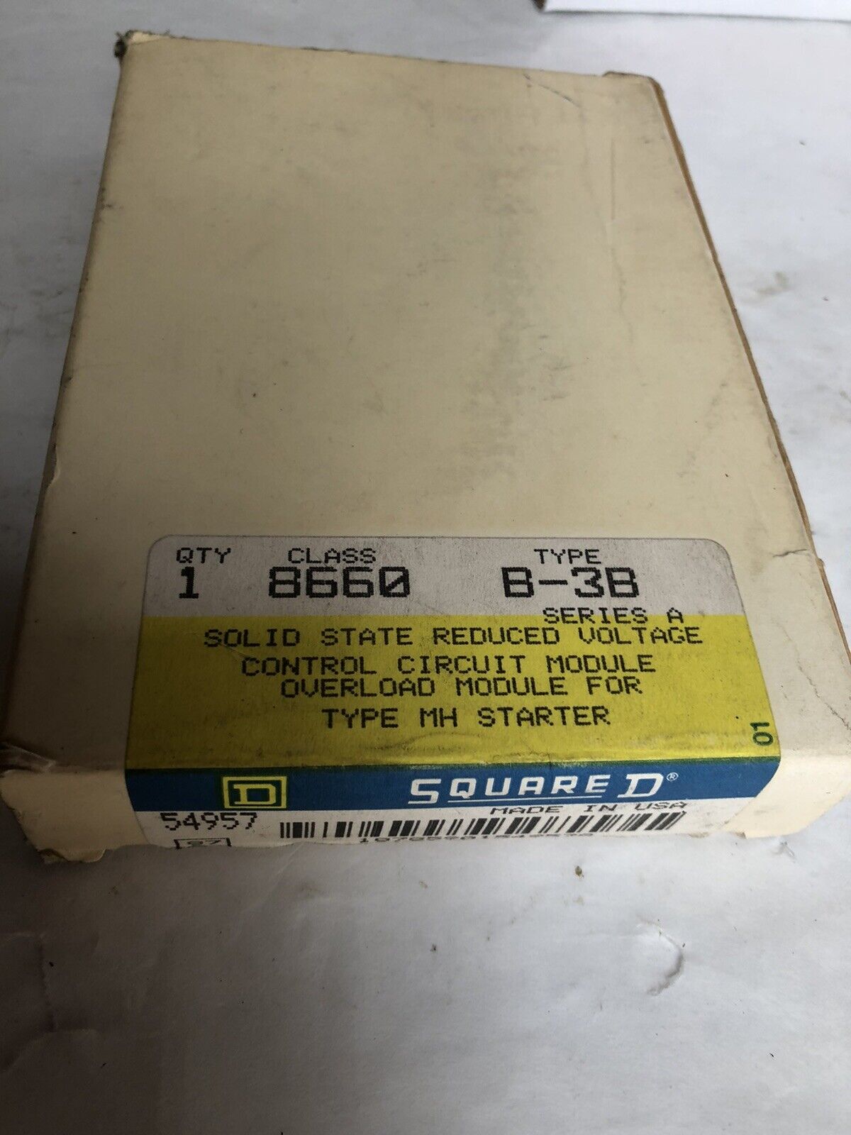 New Square D 8660 B-3B Overload Module For Type Mh Starter,Dl,Di