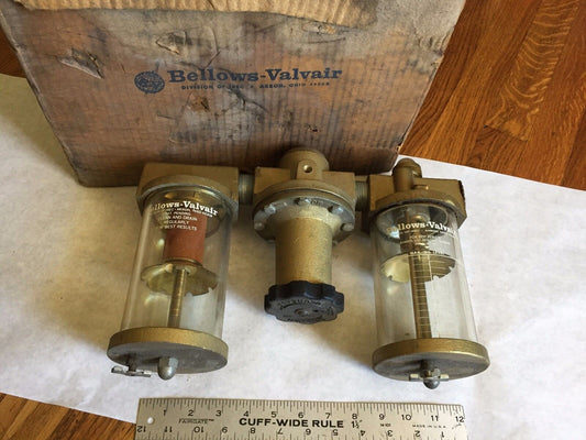 New Bellows-Valvair 1" Npt Lubri-Air Control Unit Regulator Oil Water Air,Ct