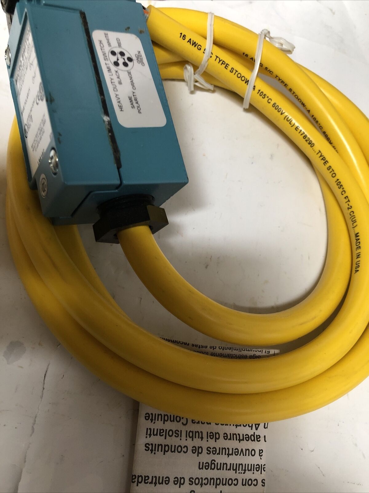 New Honeywell Lsa1ac Microswitch Pk8116 Limit Switch, 600Vac,10 Amps,Fk