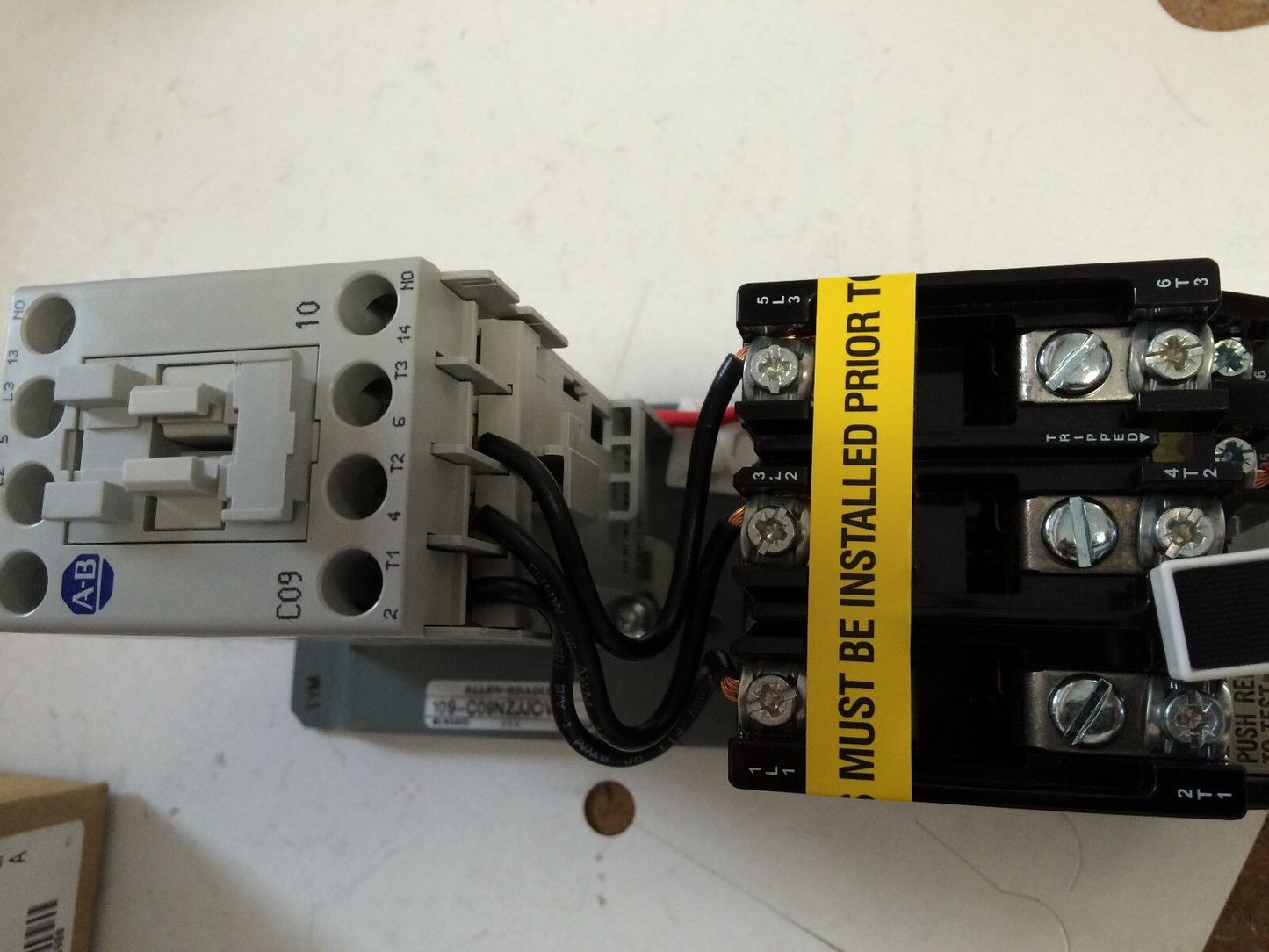 New Allen Bradley 109-C09nzjjov Iec Non-Reversing Starter,24Vdc,100-C09z*10,Fj