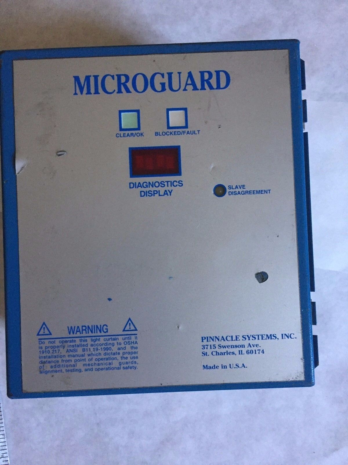 Pinnacle Mg-04-0F-Au,Triad 31-004,Tci, Microguard Safety Controller,24 V,110V,Bz