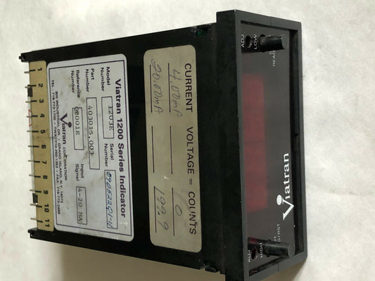 Viatran 1203E Indicator 4-20Ma / Model  403015.003, Cg