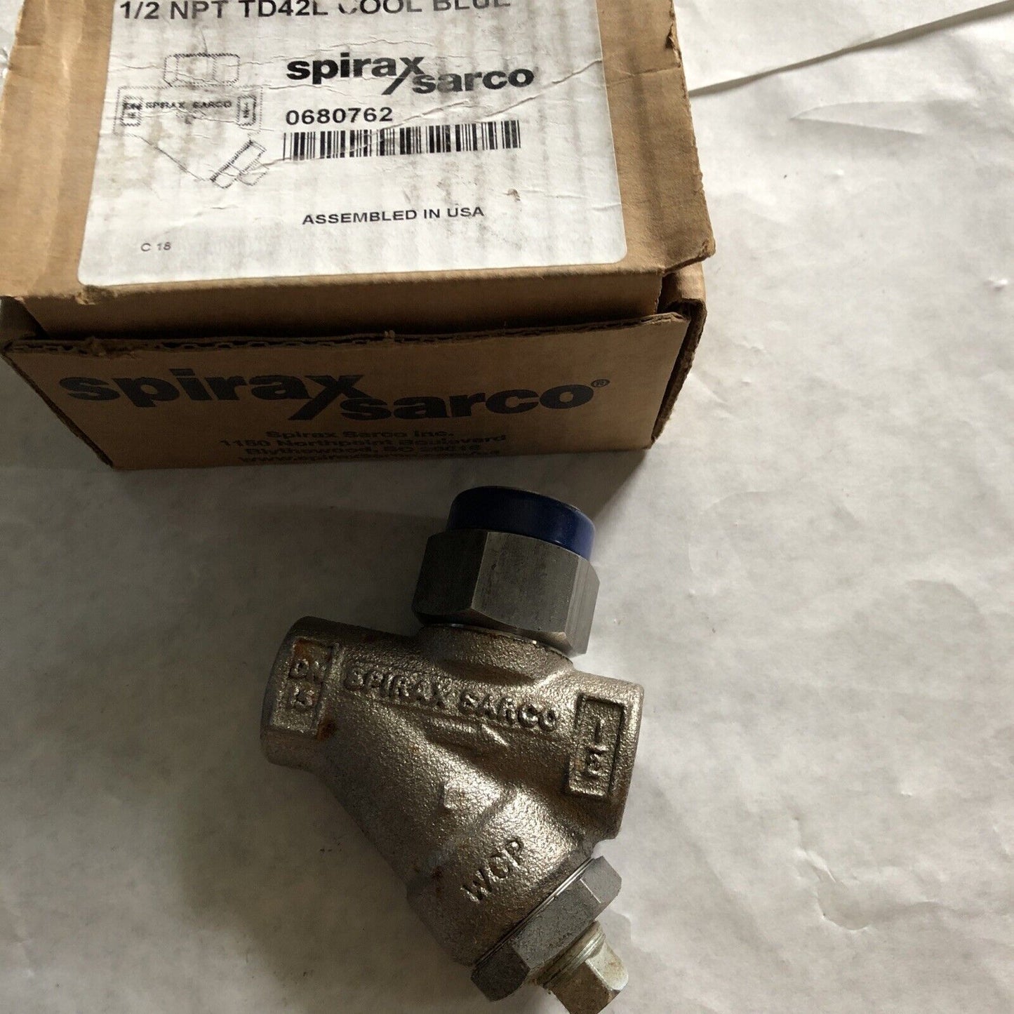 Spirax Sarco Td42l  Cool Blue Thermodynamic 1/2”  Steam Trap,Bu