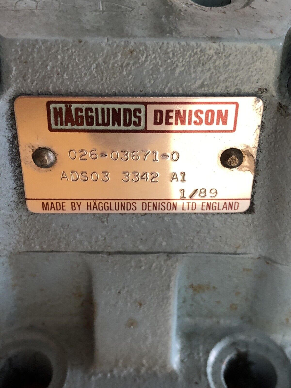 New Hagglunds/Denison 026-03671-0 ,Ads03-3342-A1, Hydraulic Valve Module,21Mh,Dh