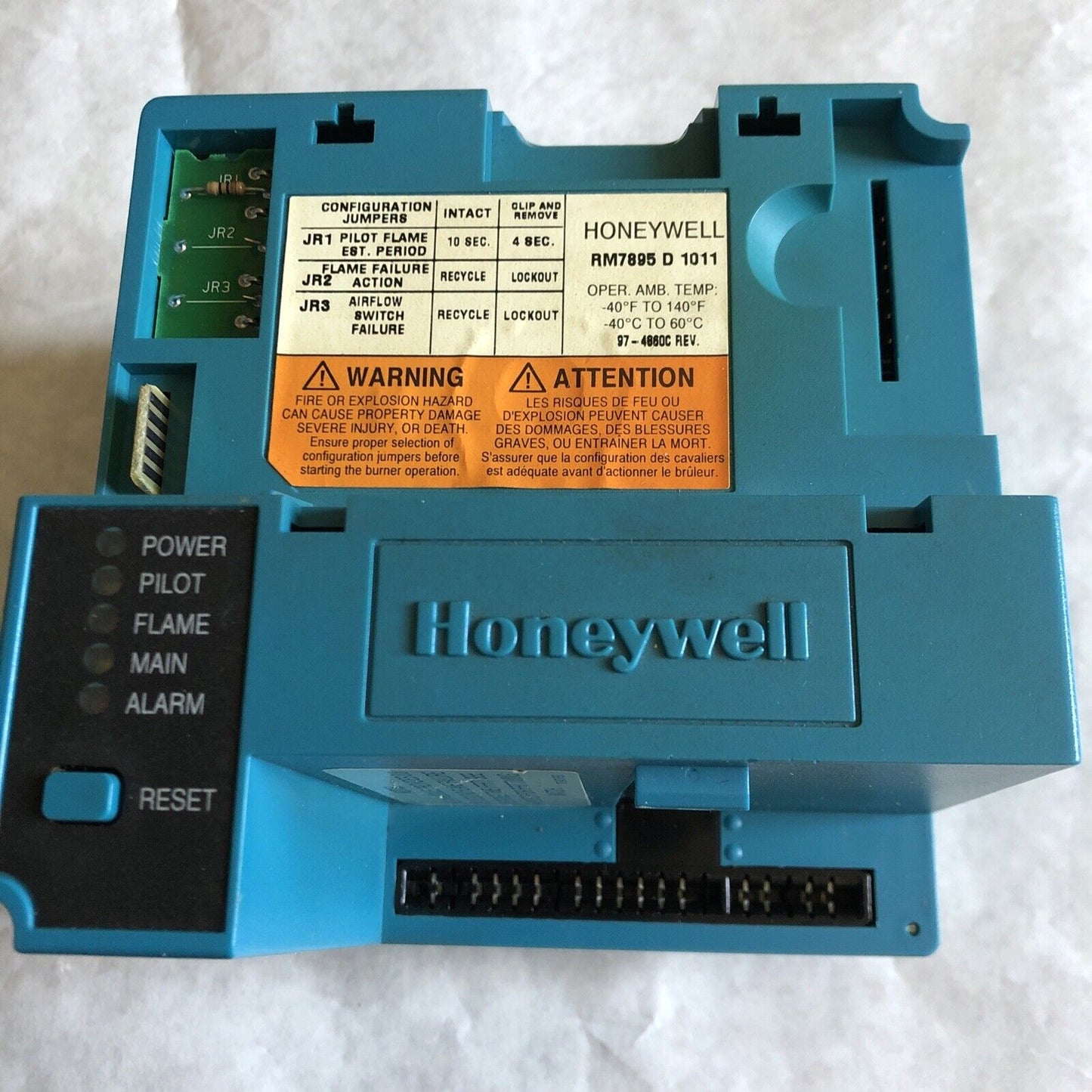 Honeywell Rm7895 D 1011 Burner Control Rm7895d1011,Eg