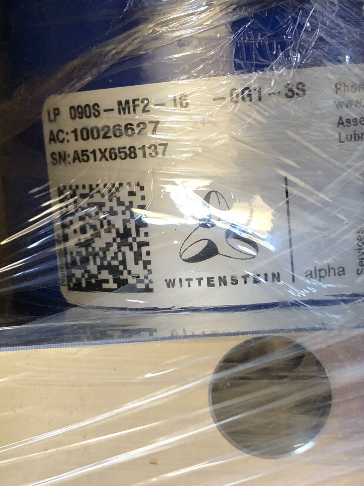 Wittenstein Lp 090S Mf2 16 0G1 3S Alpha Lp090s-Mf2-16-0G1-3S Gear Head Box,An