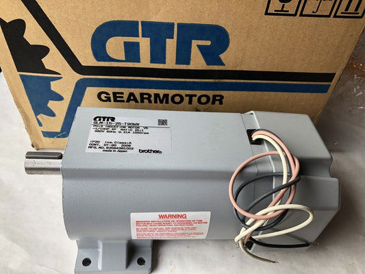 Brother Gtr Glm-15-25-T90wx Induction Gear Motor,1/10Hp,3-Ph,Ratio 25:1,Ha,Ae