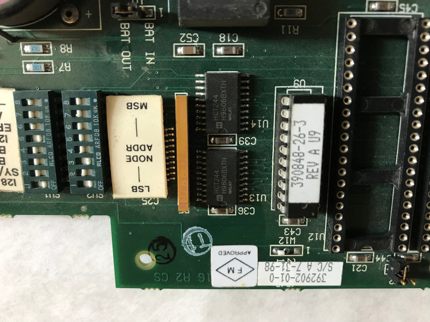 Bristol Babcock 392902-01-0,391902016 R2 Ss Cpu Board,Eo