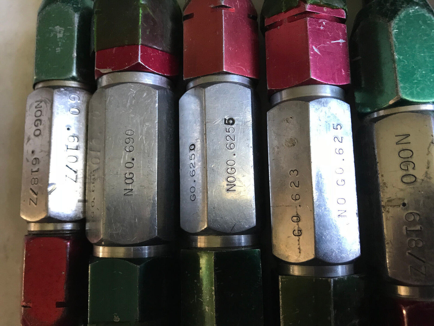 Lot Plug Gage Go Nogo Van Keuren .688,690,610,618,610/Z,618/Z,623,625,6250,Es