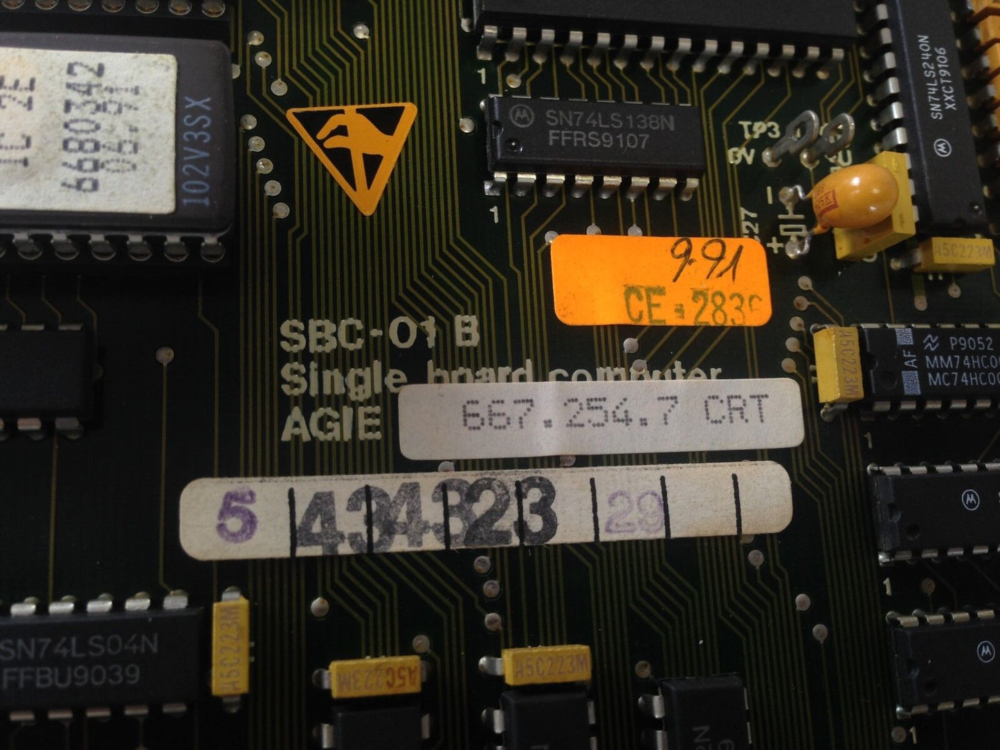 Agie 667.254.7 Crt, Sbc-01B Single Board Computer Wire Edm Pcb Card,Bx