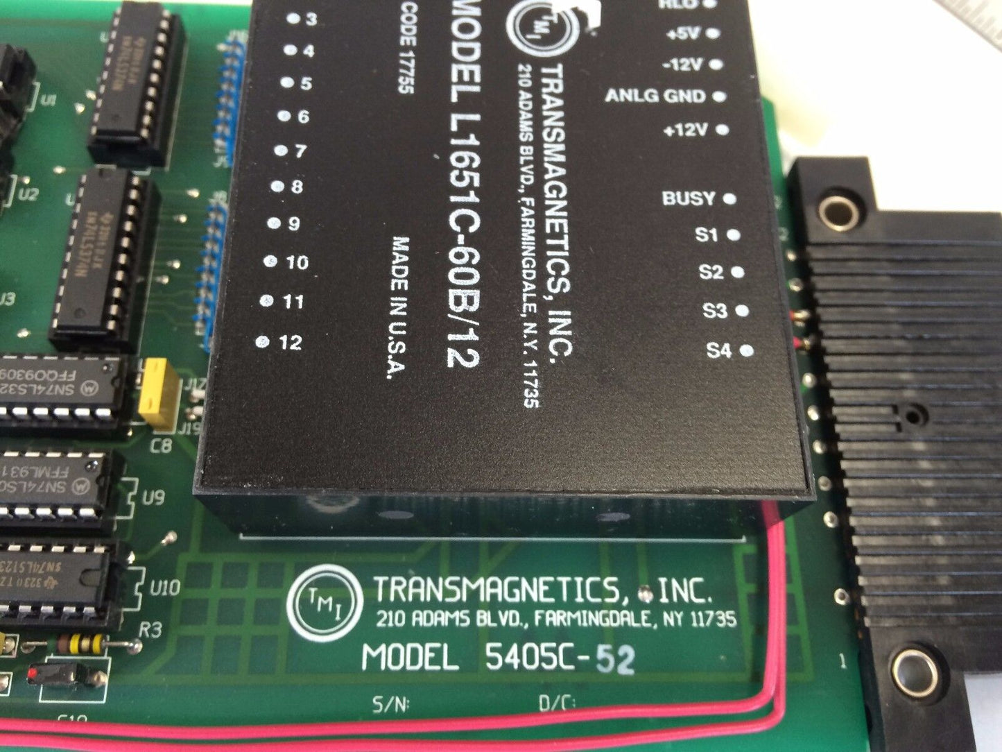 Transmagnetics 5405C-52, L1651c-60B/12 Converter Board,Cg