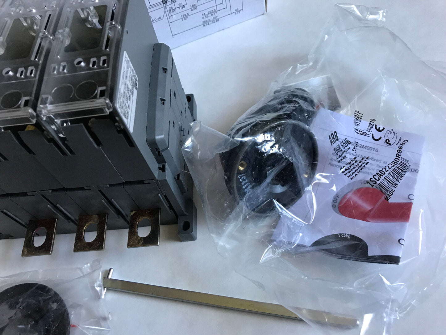 New Abb Os160d03w,1Sca022730r6650 Switch Fuse 160A 690V 3-Nap. Os160d03w-71,Aj