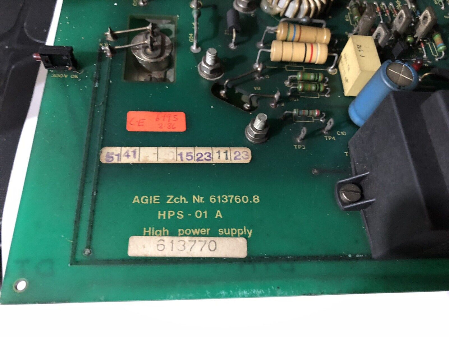 Agie Hps-01 A 613760.8 High Power Supply Pcb 4 Agiepuls Mm Wire Edm Control,To