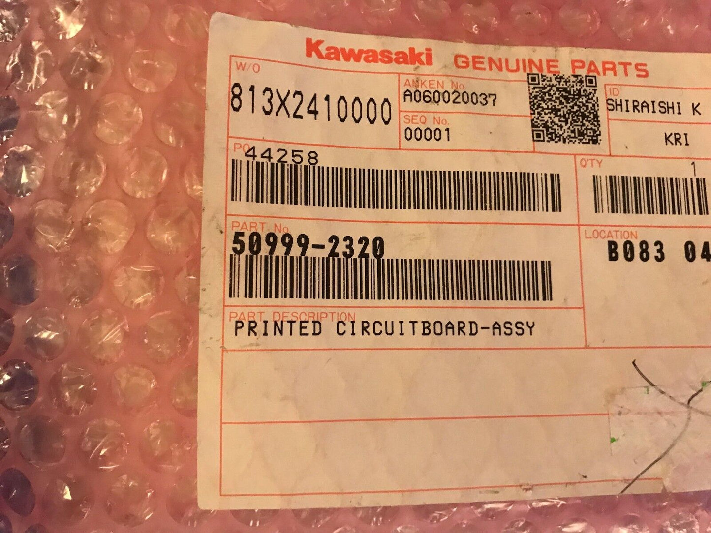 New Kawasaki 1Kf-53,  Kawasaki 50999-2320,1Kf Pc Board,De