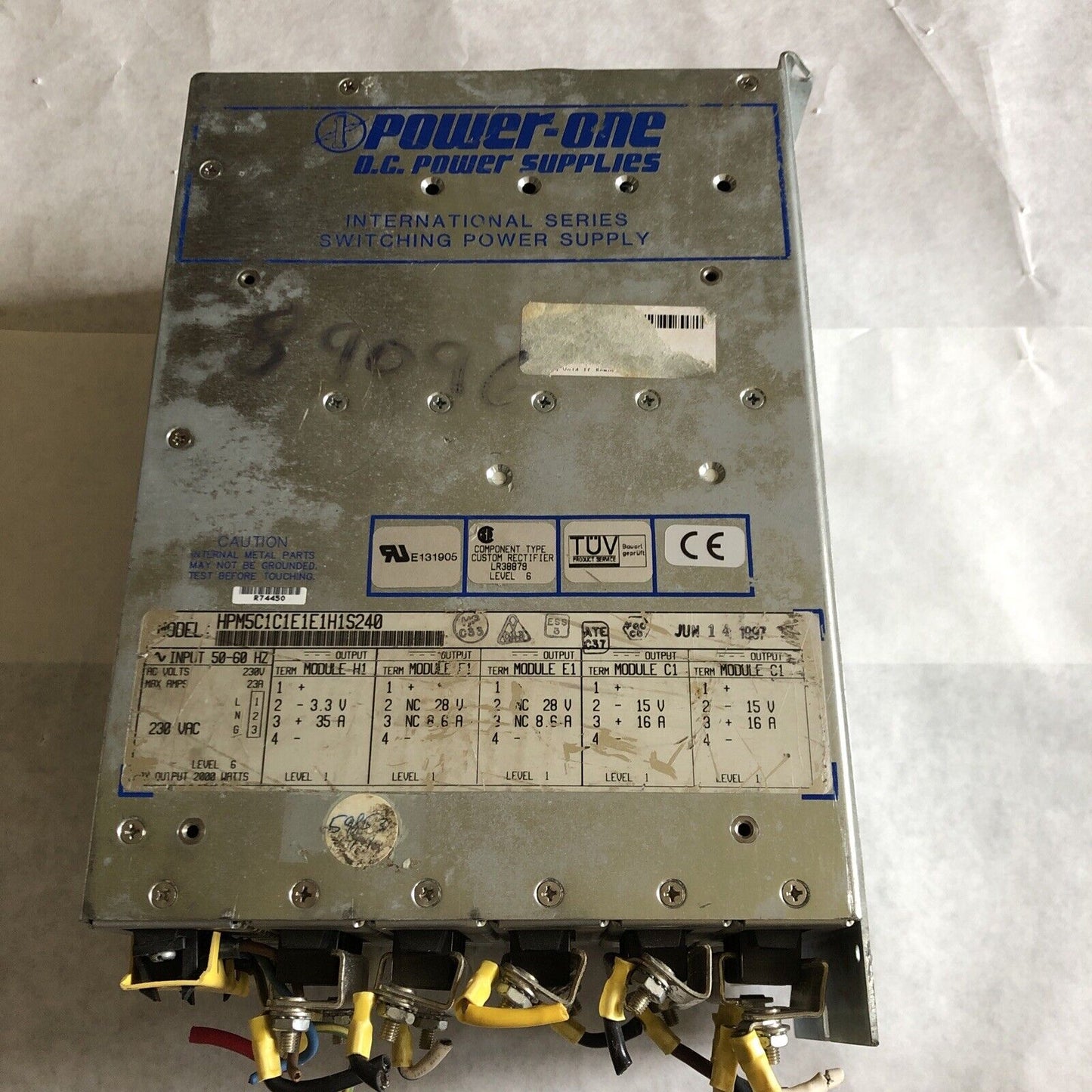 Power-One Power Supply 40515500,3.3-28-15V 8.6-16-35A,Hpm5c1c1e1e1h1s240,Eb