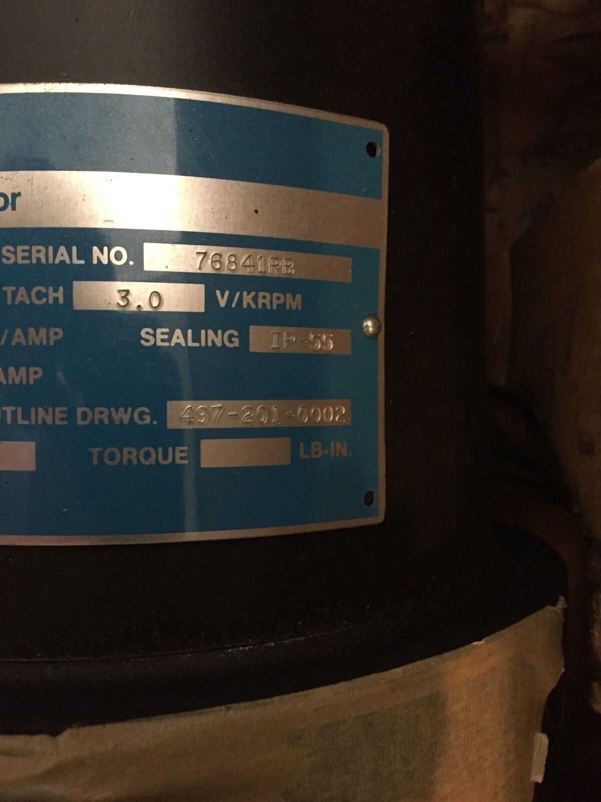 New Gould M131-H60b-9Y0f-Ch Permanent Magnet Servo Motor 33A,37.8 Torque,Ck