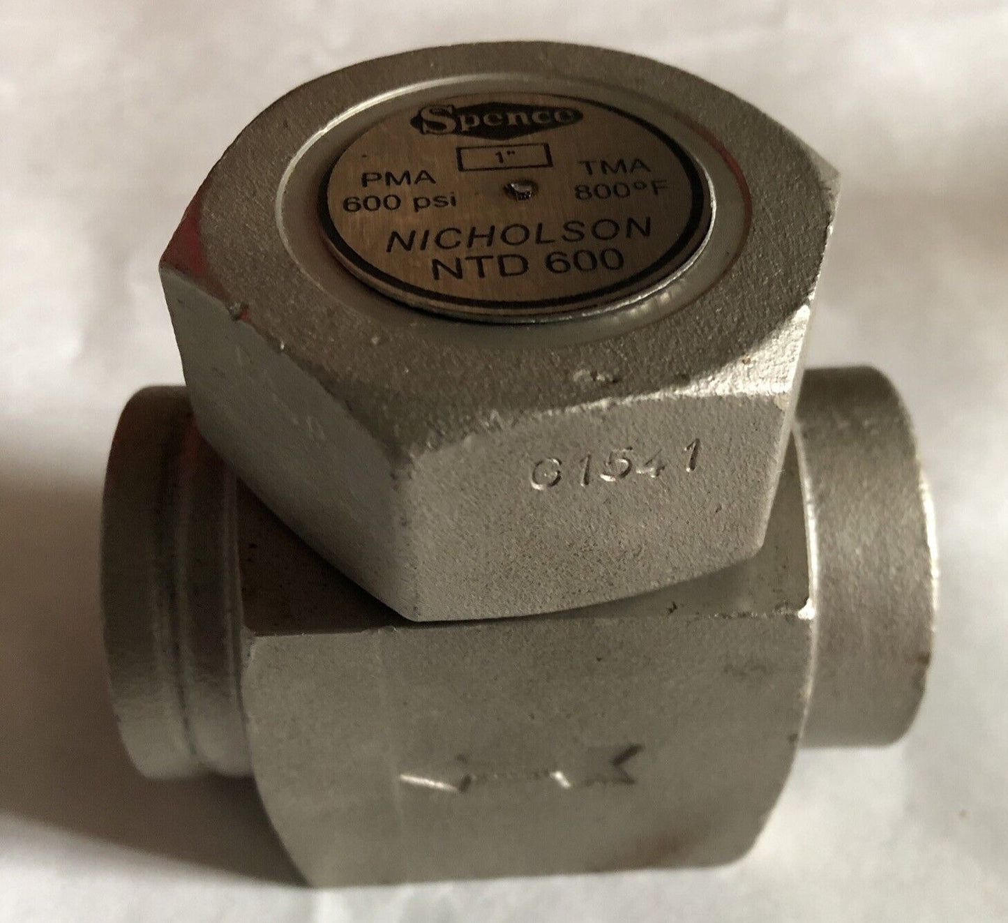 New 1” Spence Nyd600,Nicholson Ntd 600,800F,600Psi Thermodynamic Steam Trap,Bm