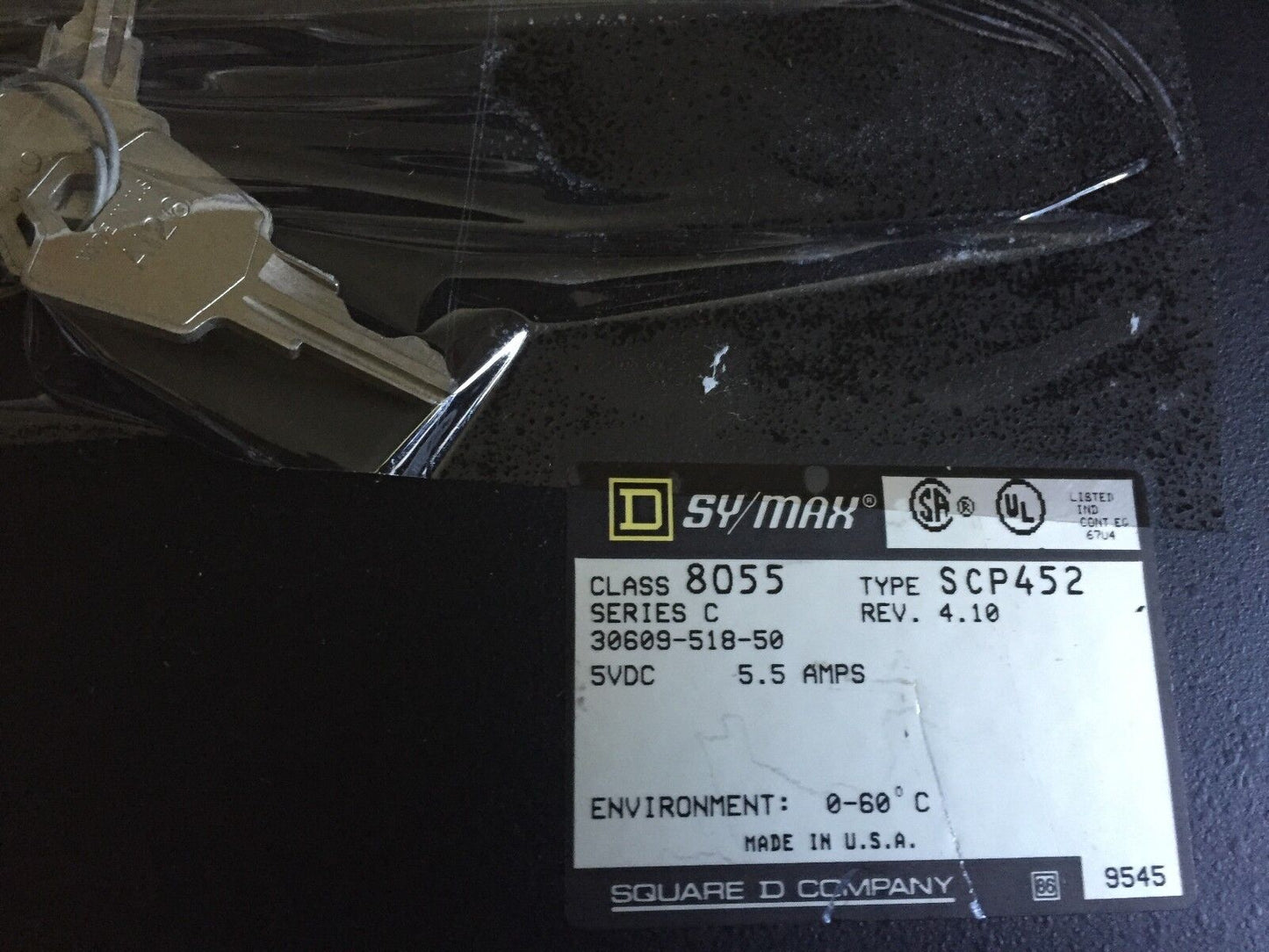 Square D 8055 Scp452 Processor Sy/Max 450,4 K Ram 8055 Scp452,Ea,Fb