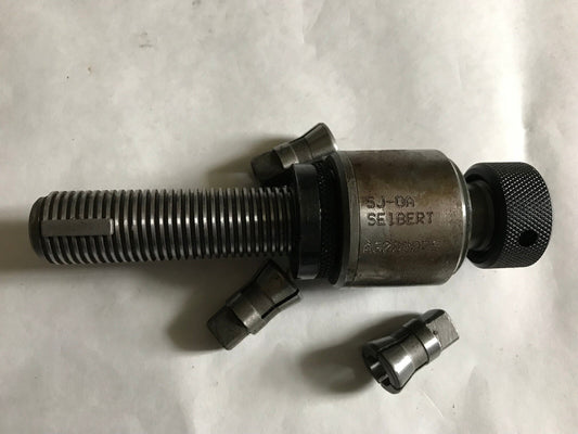 Seibert Sj-Oa 3/4" Auto Shank .381 Tap Collet Chuck & 3Pc .381" Tap A3008075,Ah