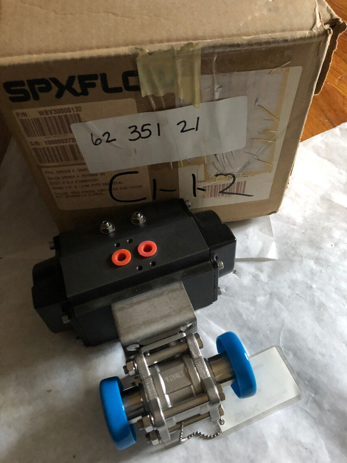 New Spx C-450Sr4 Wbv30000132 Pneumatic Actuated Ball Valve,161208C3,Az