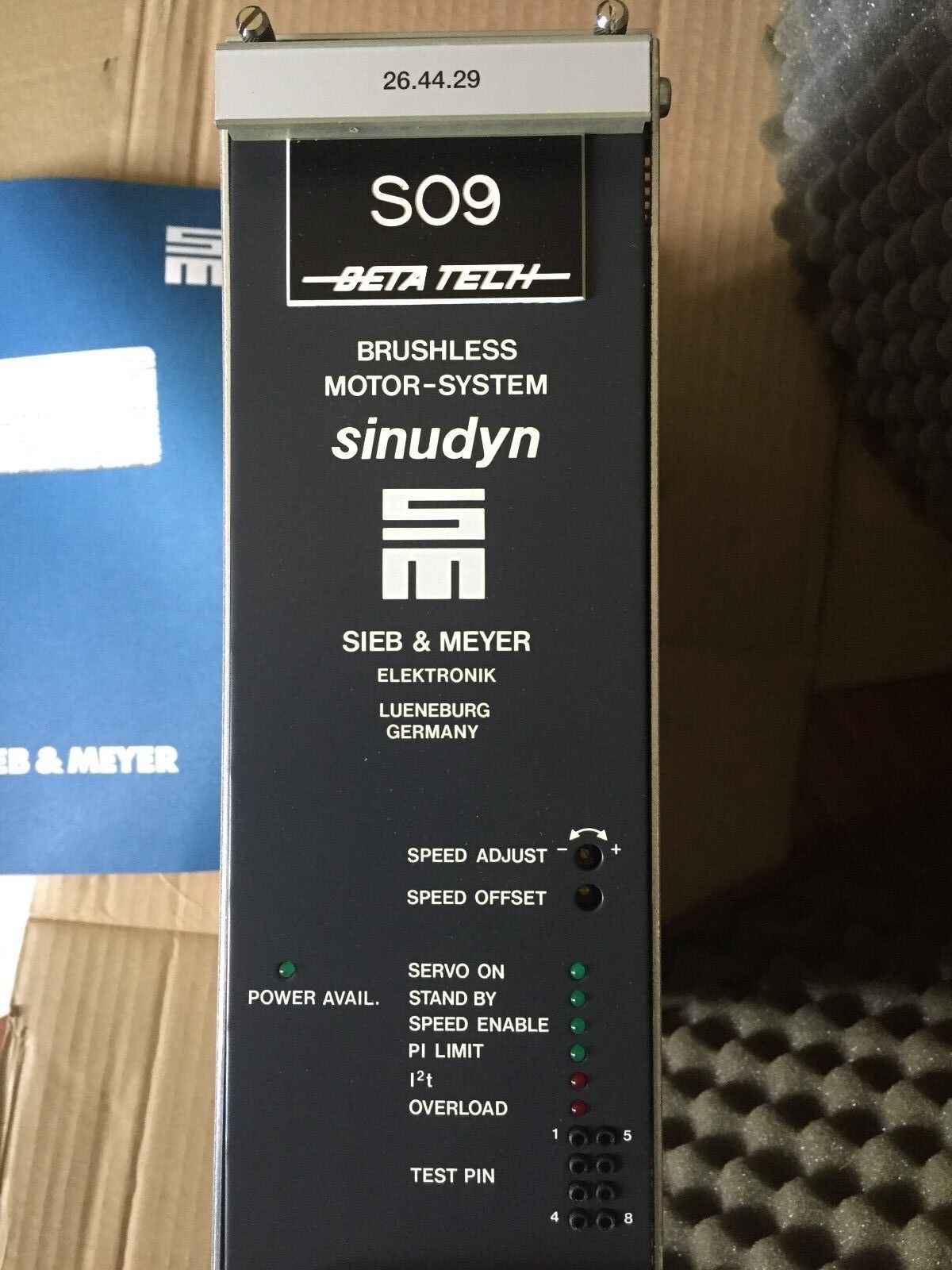 New Beta Tech So9,S09,26.44.29 Brushless Motor System,Sm Sinudyn,26.44.0018.2,Bg