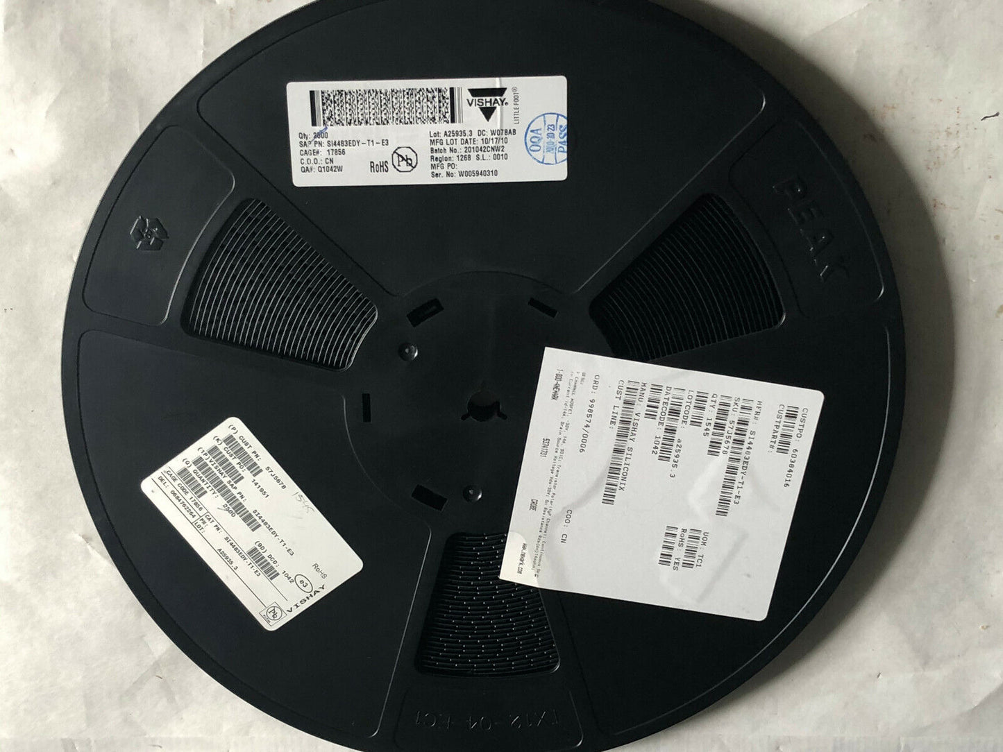 Lot 1,545 Vishay Si4483edy-T1-E3,P Channel Mosfet S14483edy-T1-E3,Tx12-04-Ec1,Sk