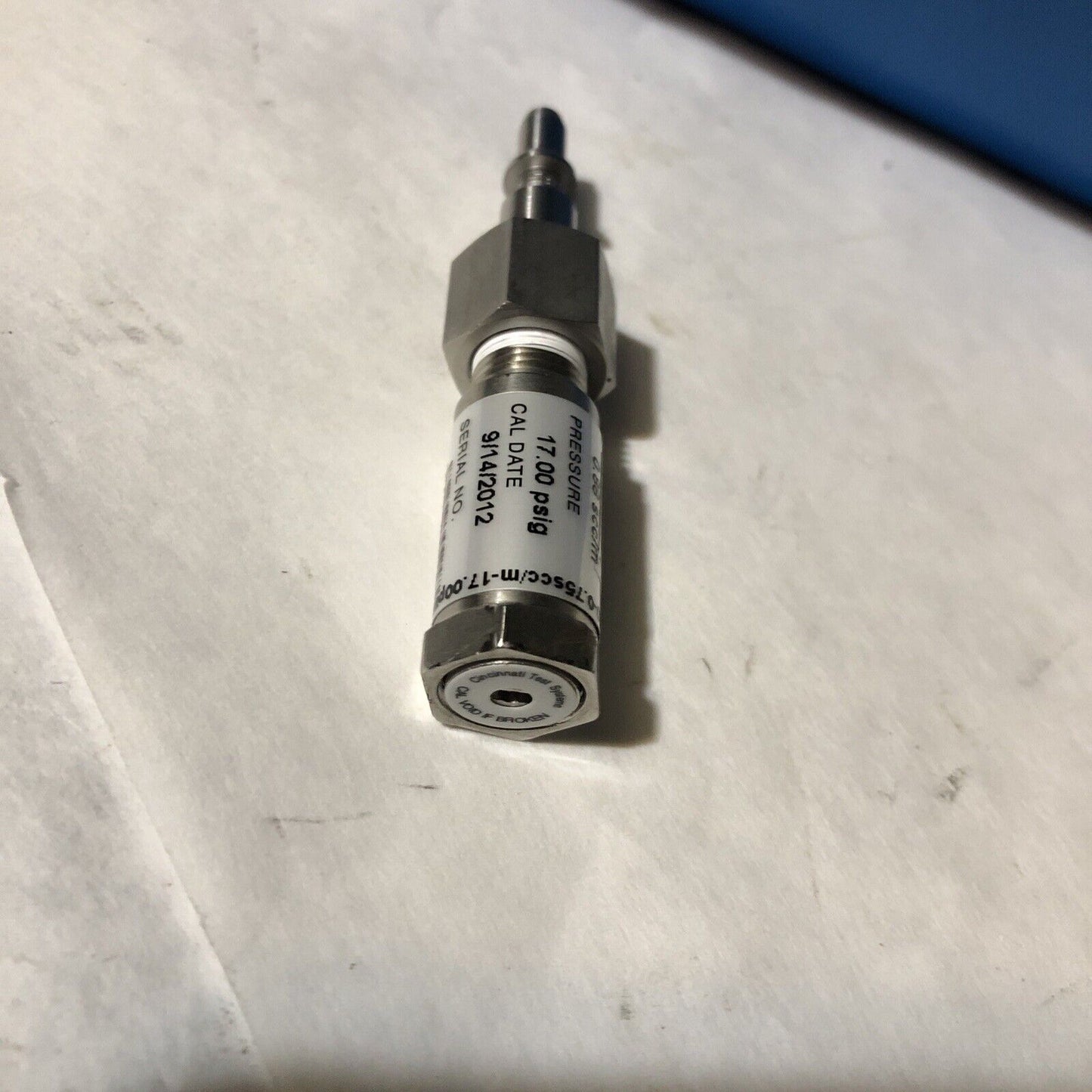 Cts 520-0.75Scc/M-17.00 Psig-A Flow Pressure Valve,0.88Scc/M,17.00Psig,Fb