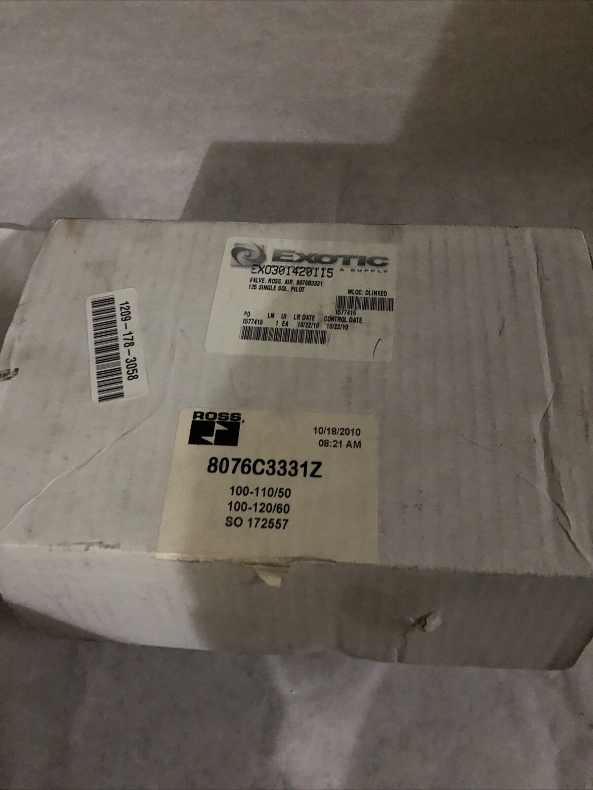 New Ross 8076C3331 Z Pneumatic Solenoid Valve,120 Vac ,Dc