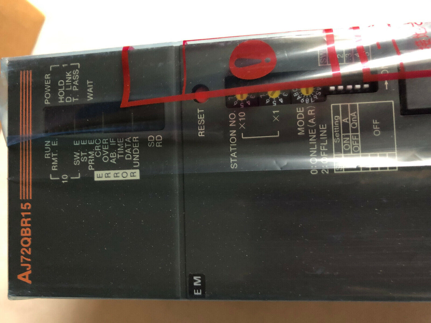 New Mitsubishi Aj72qbr15 Melsecnet/10 Remotecoax Melsec Programmable Plc,Ez
