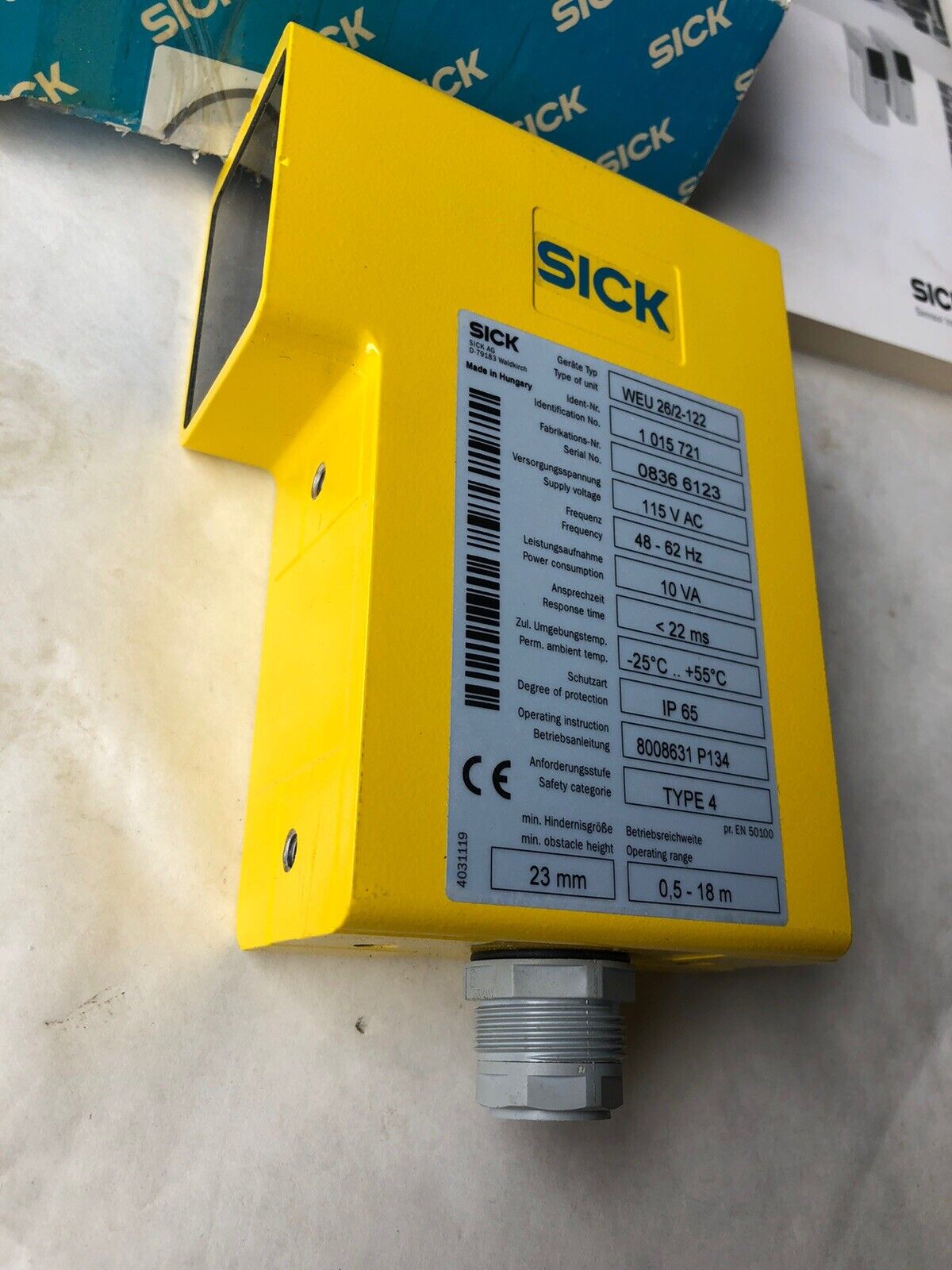 New Sick Optic Weu 26/2-122 Photoelectric  Switch  1 015 721 0.5-18M-Range,Hd