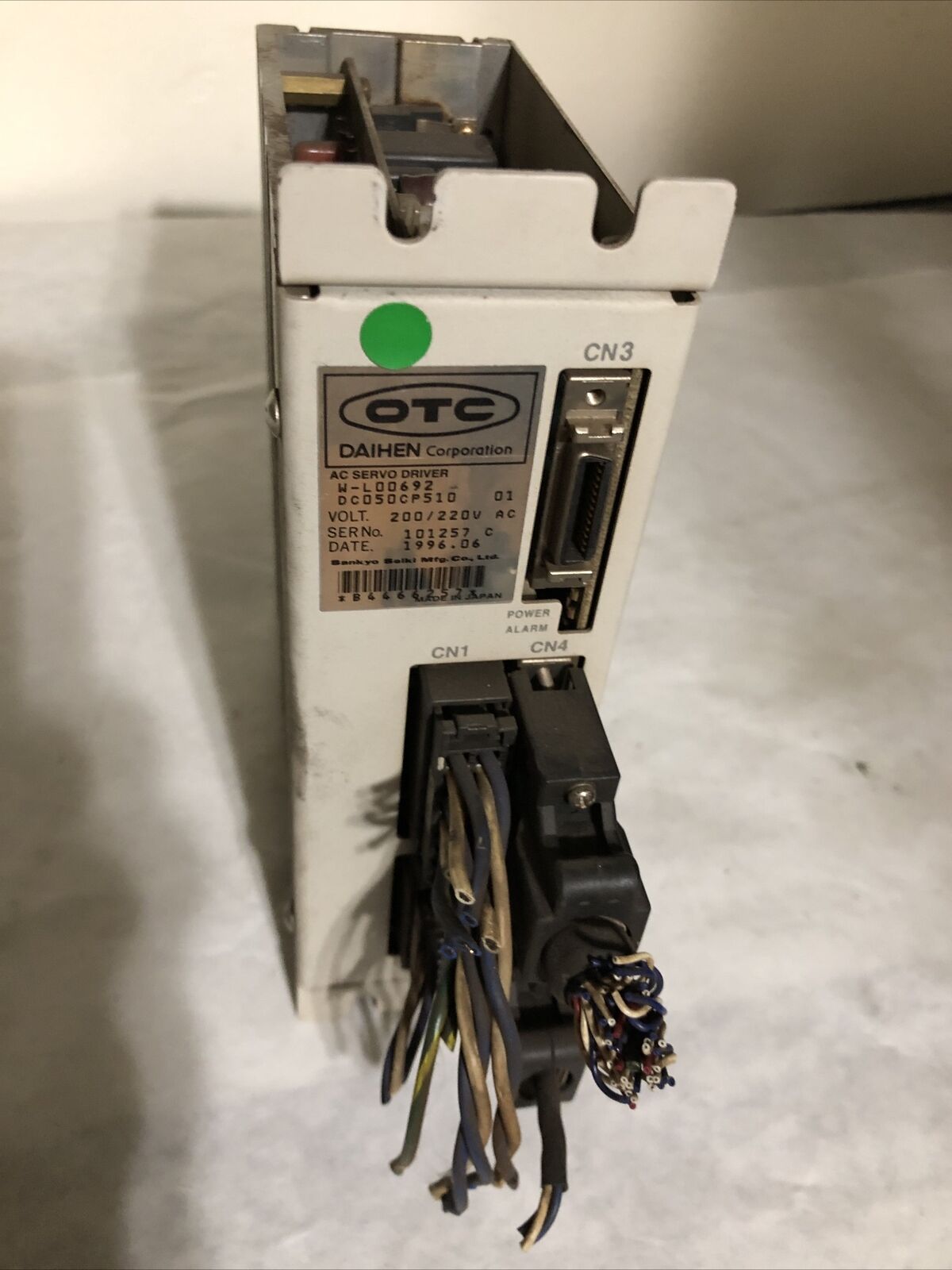 Otc Daihen Otc W-L00692,Dc050cp510 Ac Servo Drive,200/220 Vac,W-Loo692,Fg