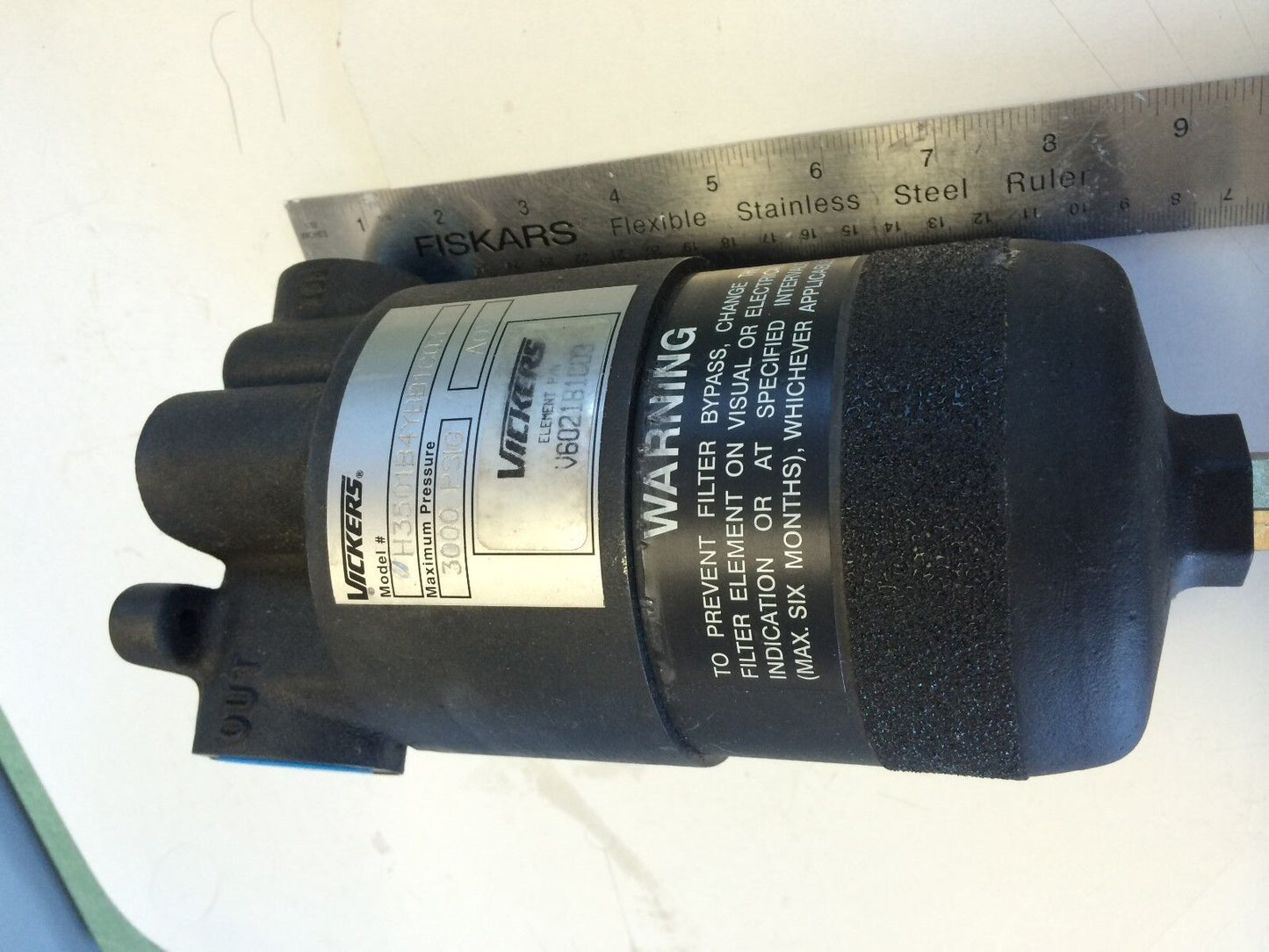 1” Npt Vickers H3501b4ybb1c03 Hydraulic Filter,3 Micron,50 Gpm,P-230304-01B,Fd
