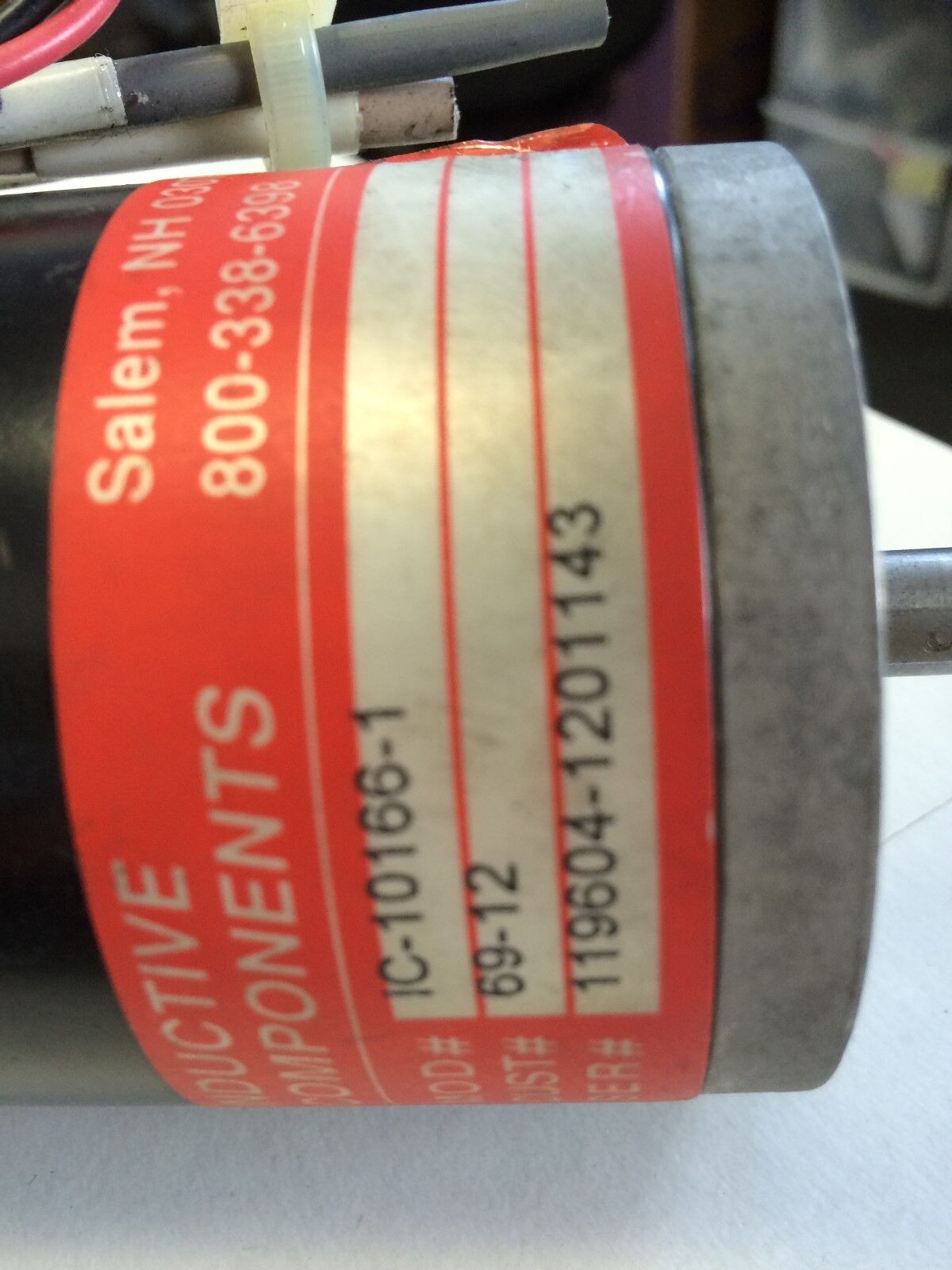 Inductive Components Ic-10166-1 Induction Motor,3/8" Shaft Dia,69-12,Bb