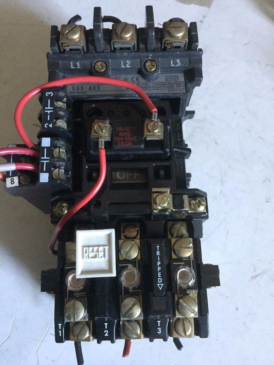 Allen-Bradley 509-Aod,509-A0d Nema Size 0,595-Aa C,Magnetic Starter 110V,Bw