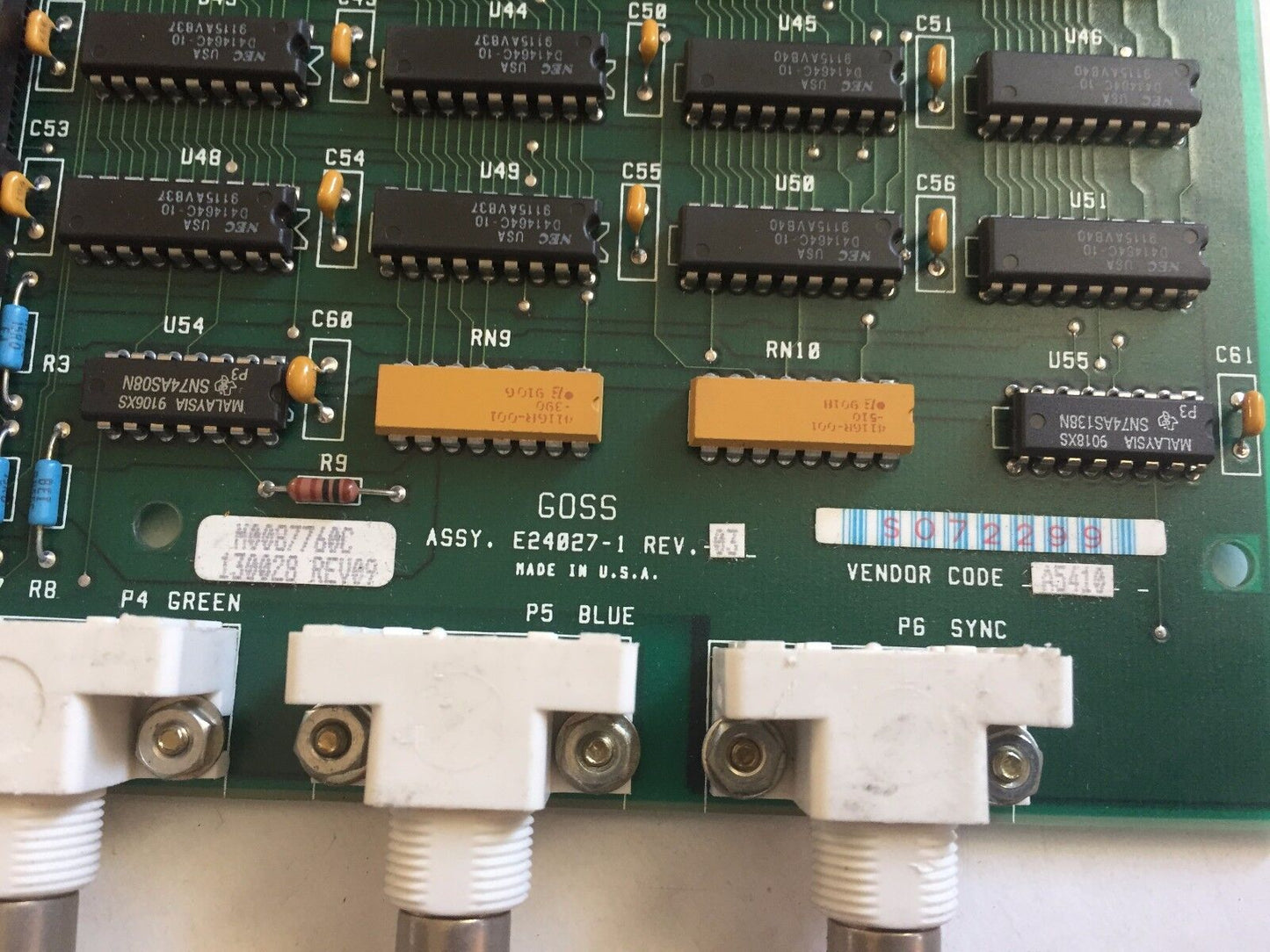 Goss E24027-1,130028,A5410  Contiweb Graphic Controller Board,Bt,Cx