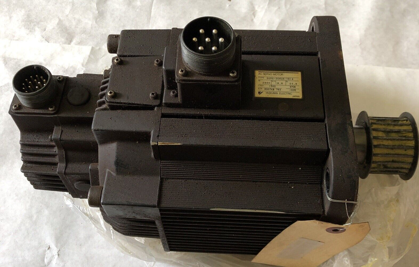 Yaskawa Sgmg-30Awa-Yr14 Ac Servo Motor,1500-Rpm,18.6/23.8A,Sgmg 30Awa Yr14,Bk