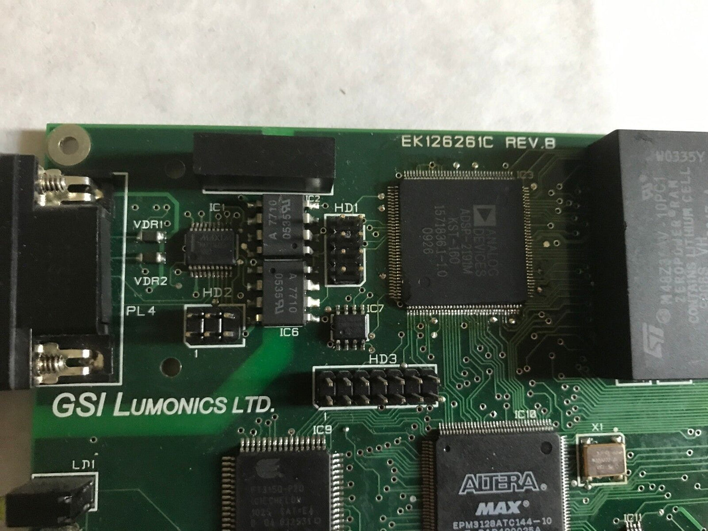 Gsi Lumonics Ek126261c Rev.B ,Gsi Laser Control Card No.2,Bx