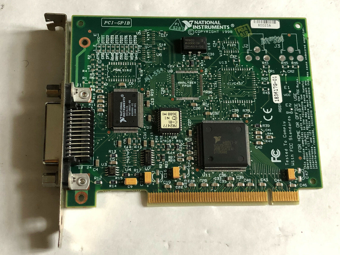 National Instruments Pci-Cpib Controller 183617G-01,Bdd25a,183619B-01,Fc