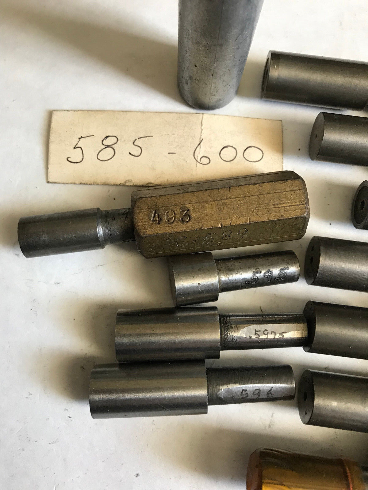 Lot The Pipe Machinery Go No Go Plug Gage .585,.600,.590,.597,.591,.599,.592,Et